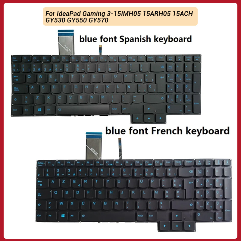 Gaming Keyboard Blue - NEW For IdeaPad Gaming 3-15IMH05 15ARH05