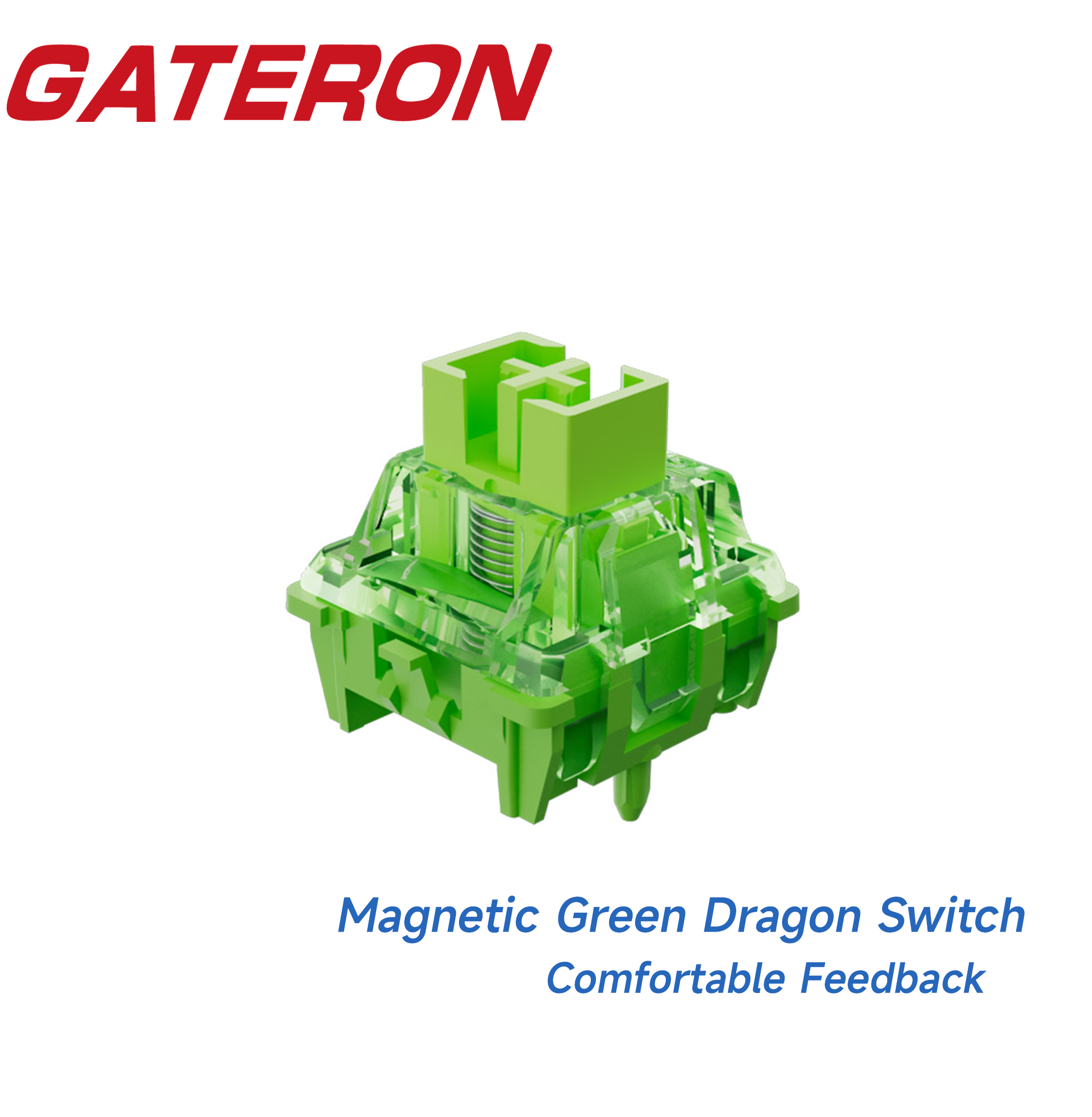 Gaming Keyboard Hall Effect Switches - GATERON Magnetic Green Dragon switch, Linear,