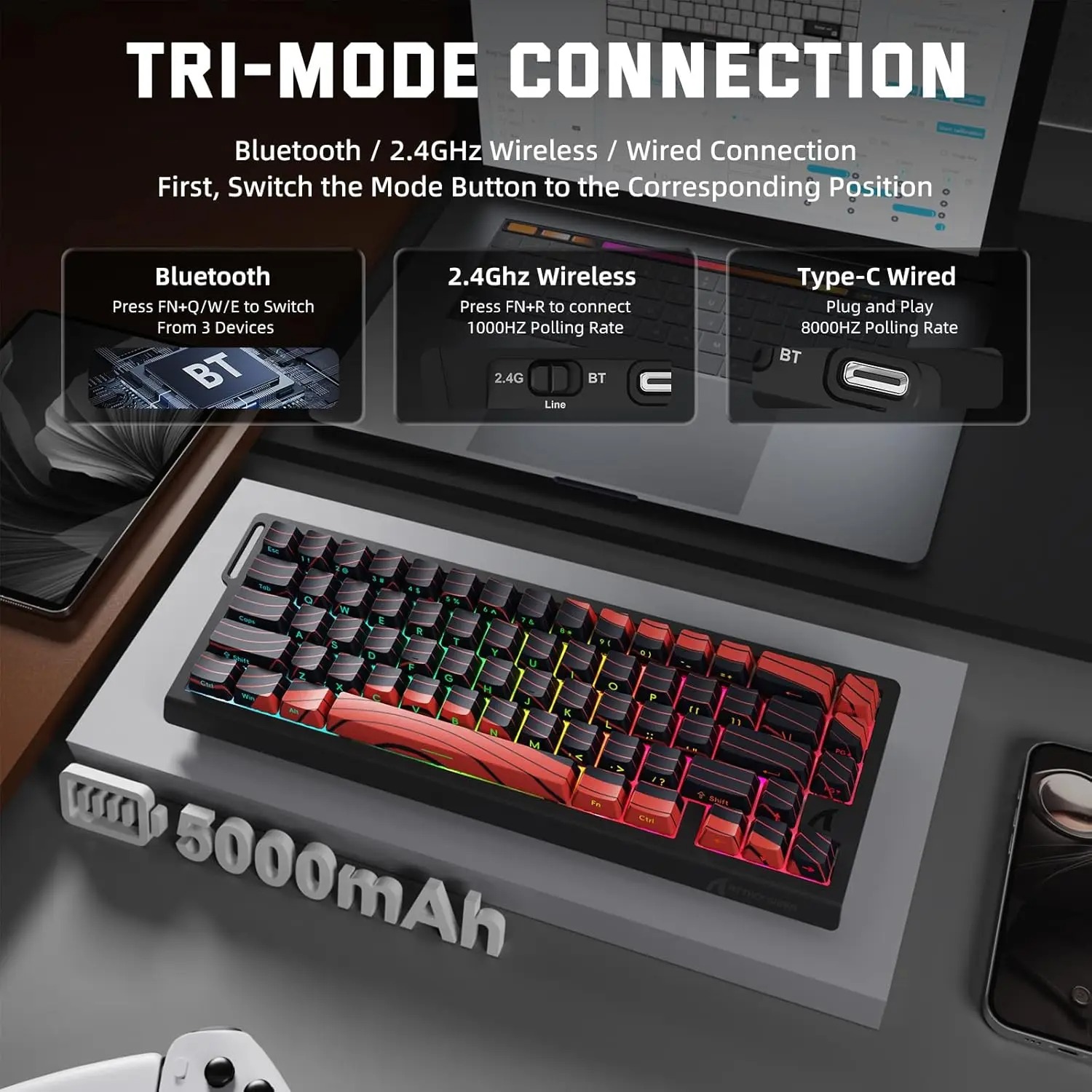 ATTACK SHARK X68 PRO HE Wirele - Gaming Keyboard Brand 评论和价格