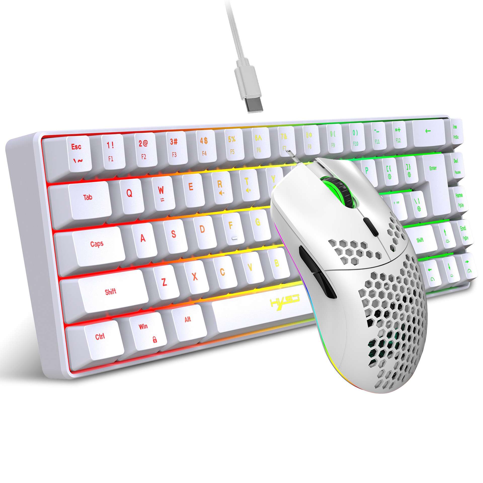 Keyboard and mouse 68key wired - Gaming Keyboard And Mouse Combo 评论和价格