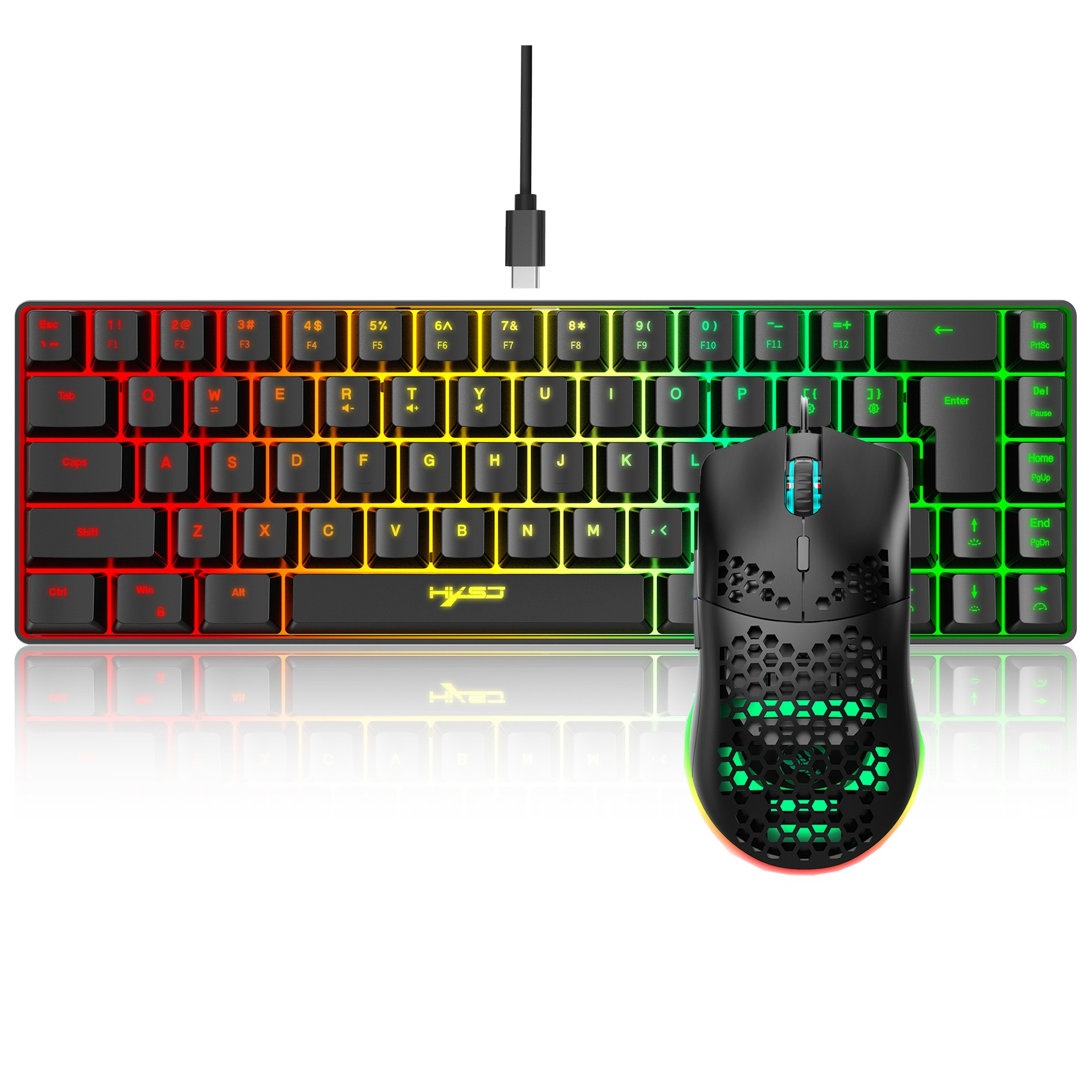 Keyboard and mouse 68key wired - Gaming Keyboard And Mouse Combo 评论和价格