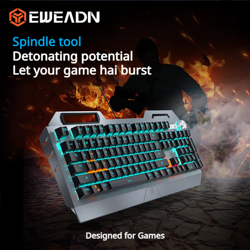 EWEADN TK900 Mechanical Keyboa - Keyboard Gaming Blue Switch 评论和价格