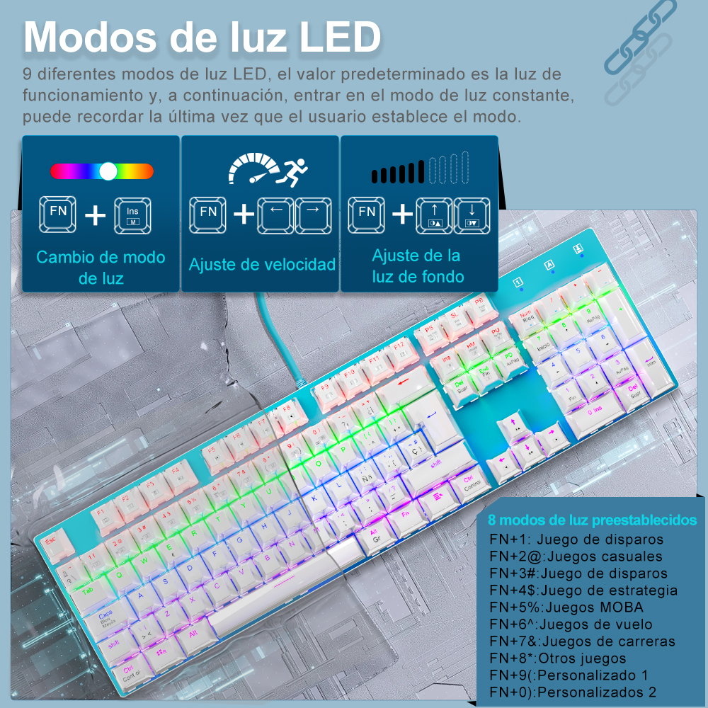 E-YOOSO Z88 Rainbow FALCON USB - Keyboard Gaming Blue Switch 评论和价格