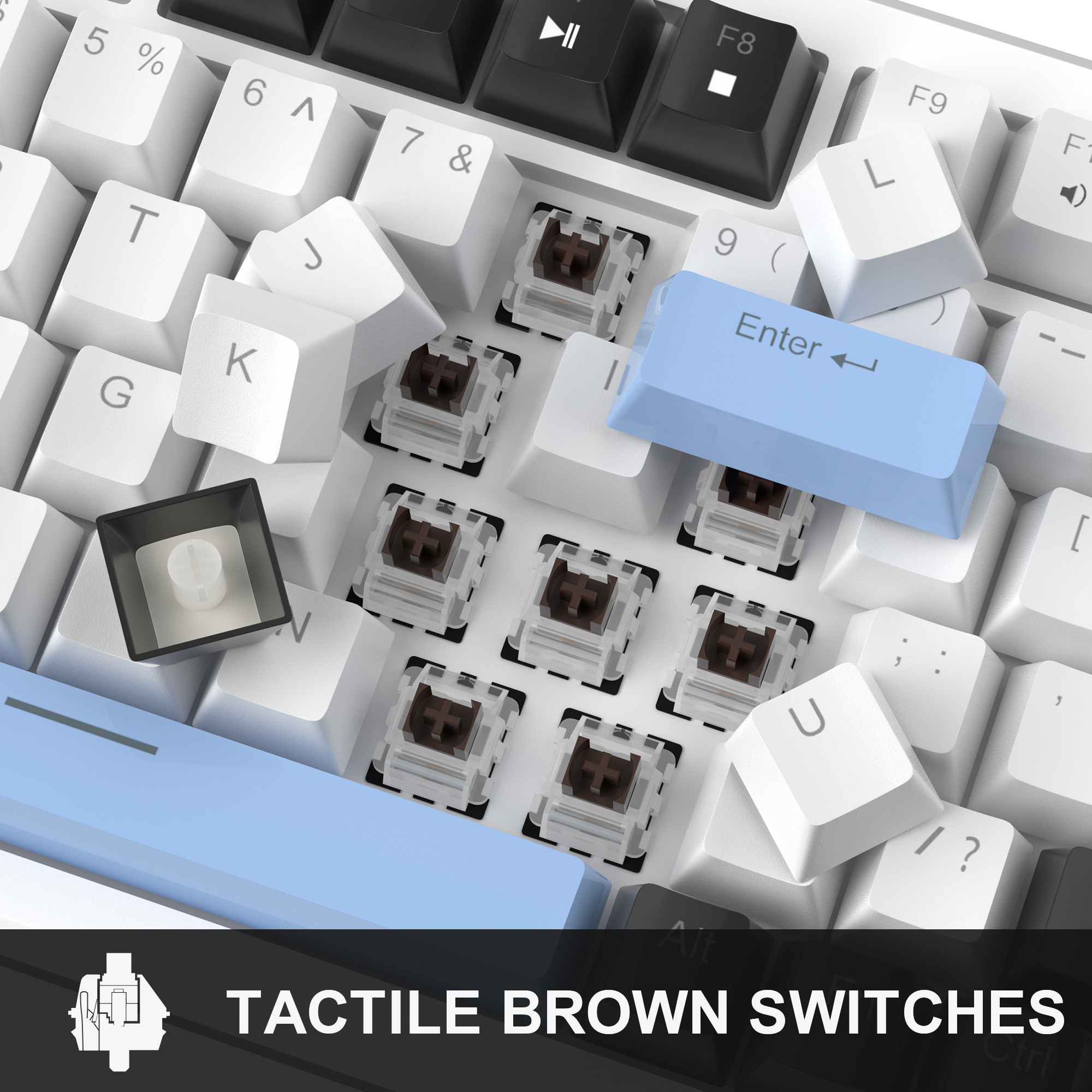 MageGee 75% Mechanical Gaming  - Keyboard Gaming Blue Switch 评论和价格