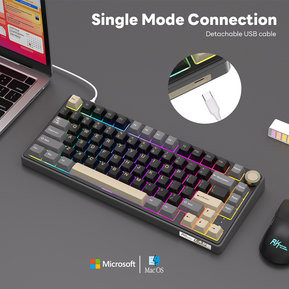 Royal Kludge RK R75 Wired Gami - Gaming Keyboard Brand 评论和价格