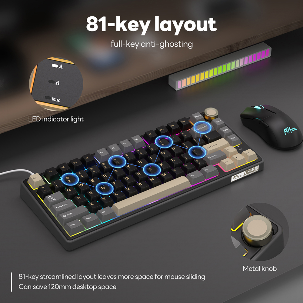 Royal Kludge RK R75 Wired Gami - Gaming Keyboard Brand 评论和价格