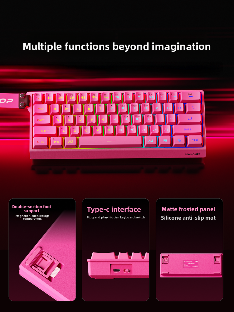 EWEADN F61 Wired Mechanical Ga - Gaming Keyboard And Mouse Combo 评论和价格