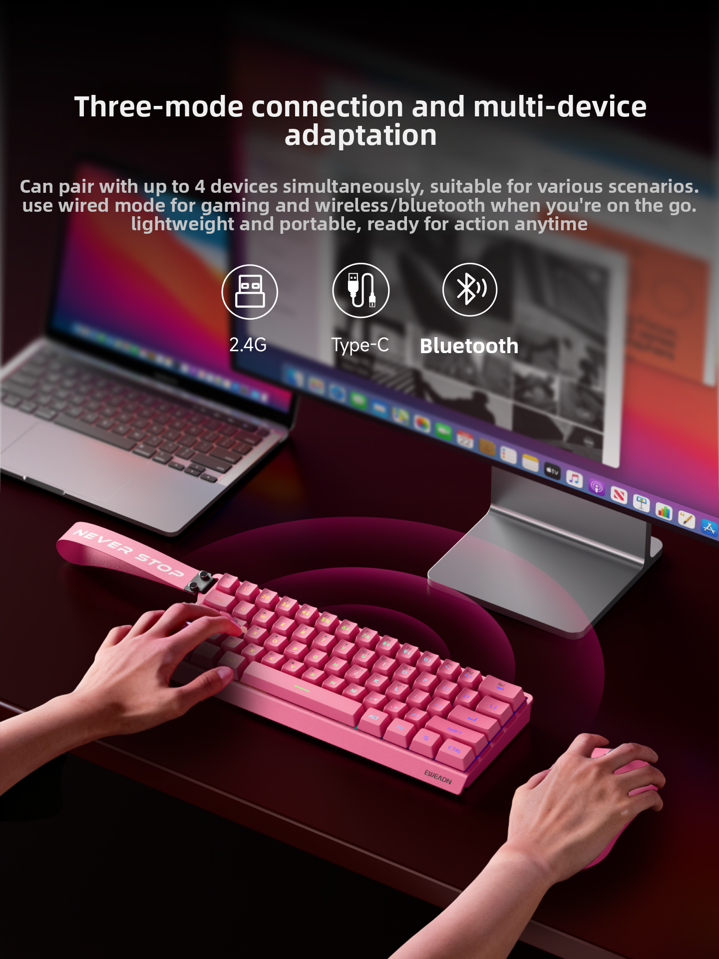 EWEADN F61 Wired Mechanical Ga - Gaming Keyboard And Mouse Combo 评论和价格