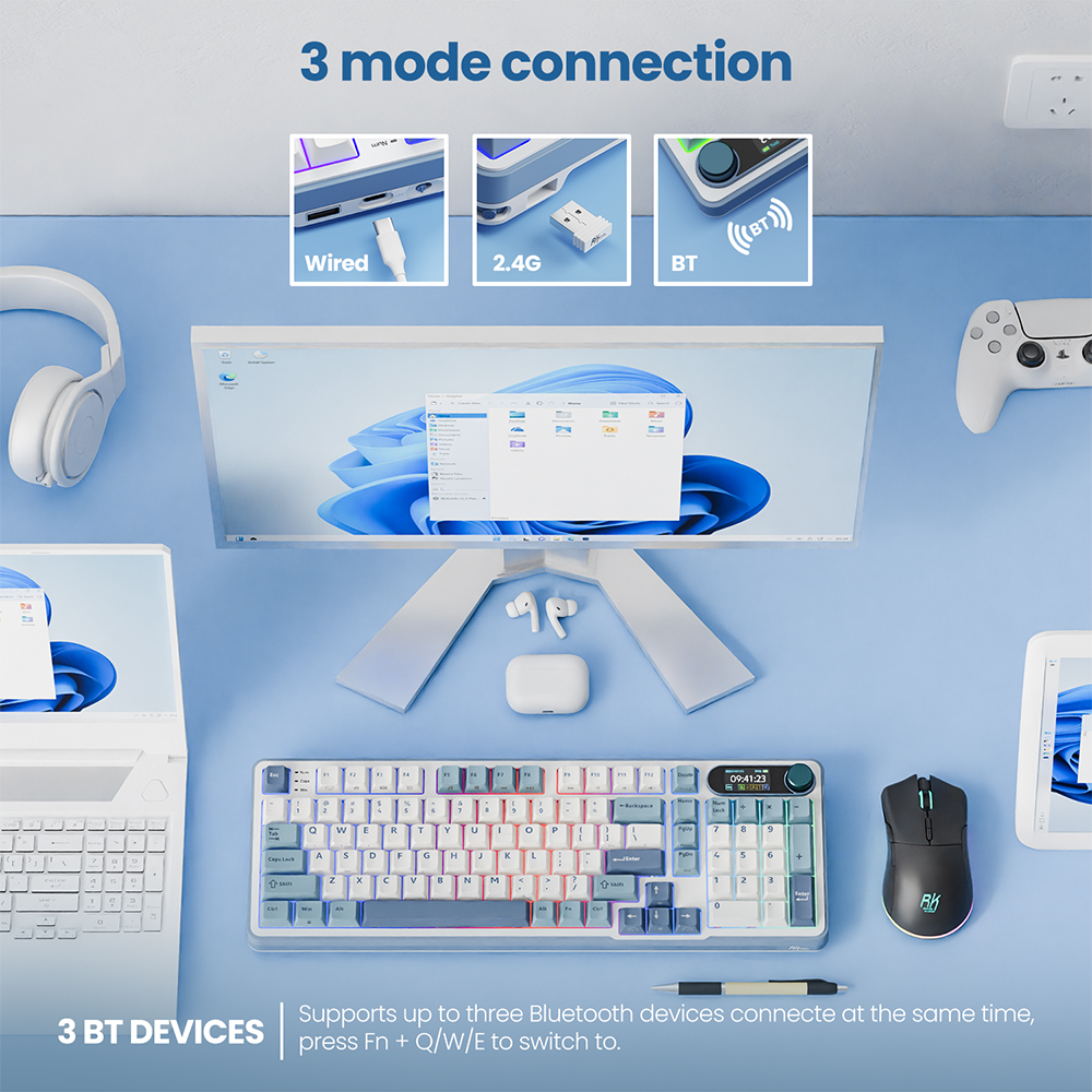 RK ROYAL KLUDGE S98 Mechanical - Gaming Keyboard Brand 评论和价格