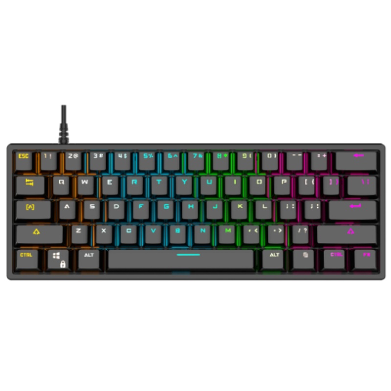 BAJEAL K101 Wired 61-Key Mecha - Keyboard Gaming Blue Switch 评论和价格