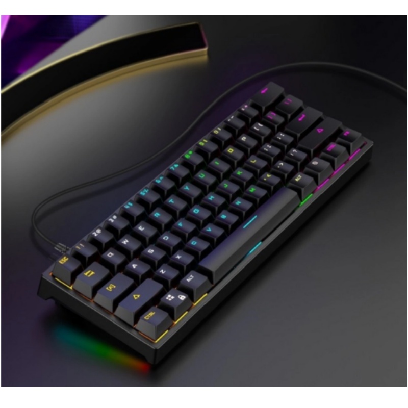 BAJEAL K101 Wired 61-Key Mecha - Keyboard Gaming Blue Switch 评论和价格