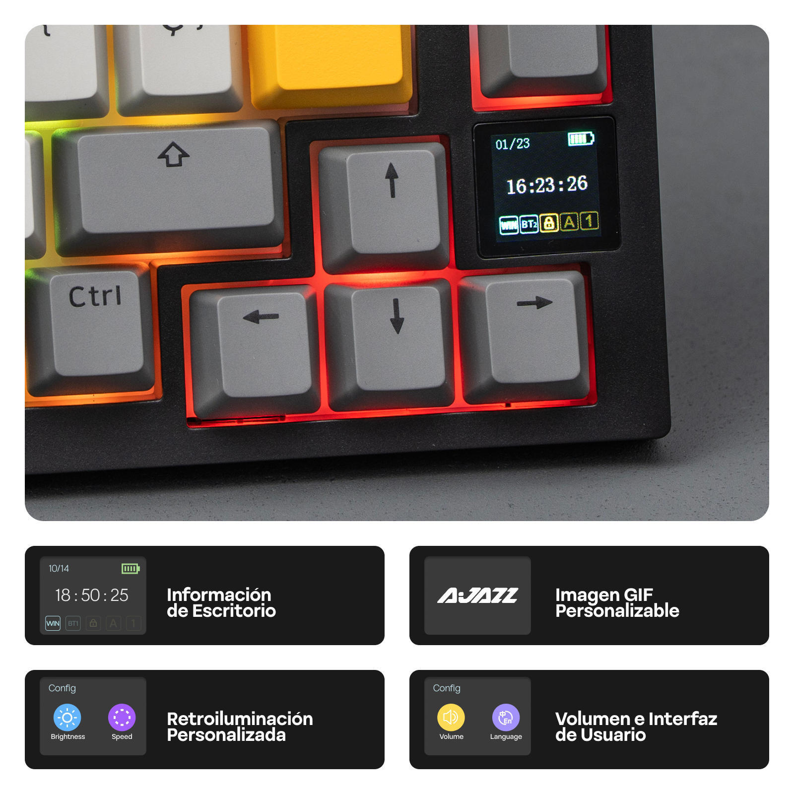 ISO-ES Layout EPOMAKER X AJAZZ - Keyboard Gaming Blue Switch 评论和价格