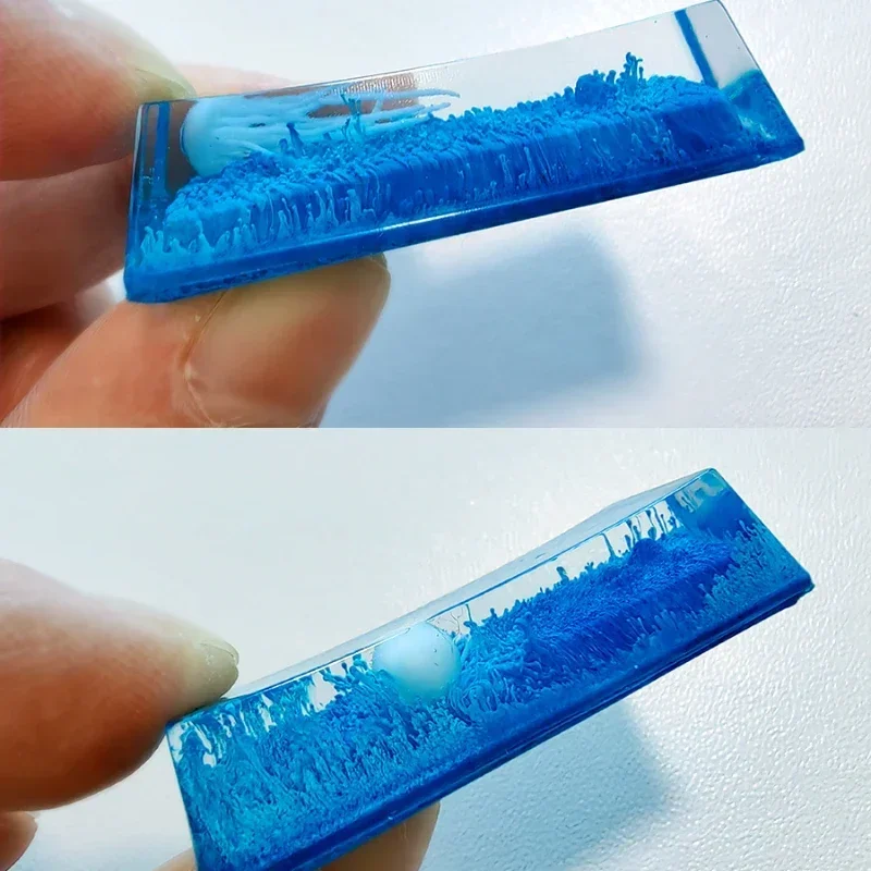Custom Blue Ocean Jellyfish Ke - Gaming Keyboard Blue 评论和价格