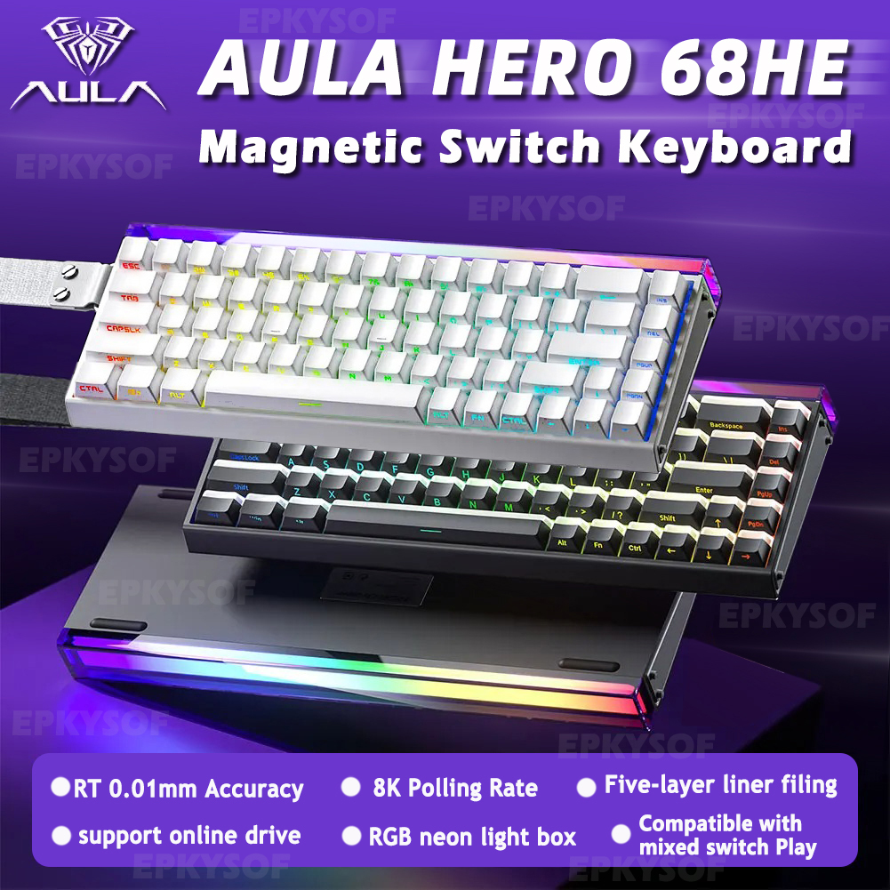AULA HERO 68HE Magnetic Switch - Gaming Keyboard Expensive 评论和价格