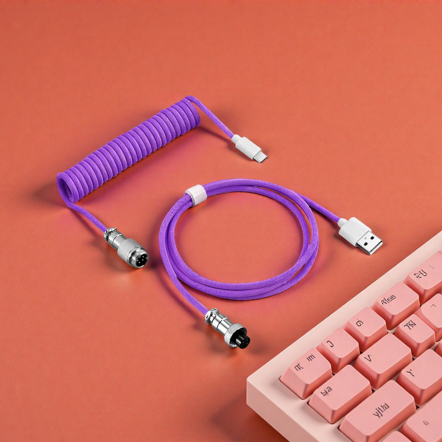 Type C USB aviator coiling cab - Gaming Keyboard Extension 评论和价格