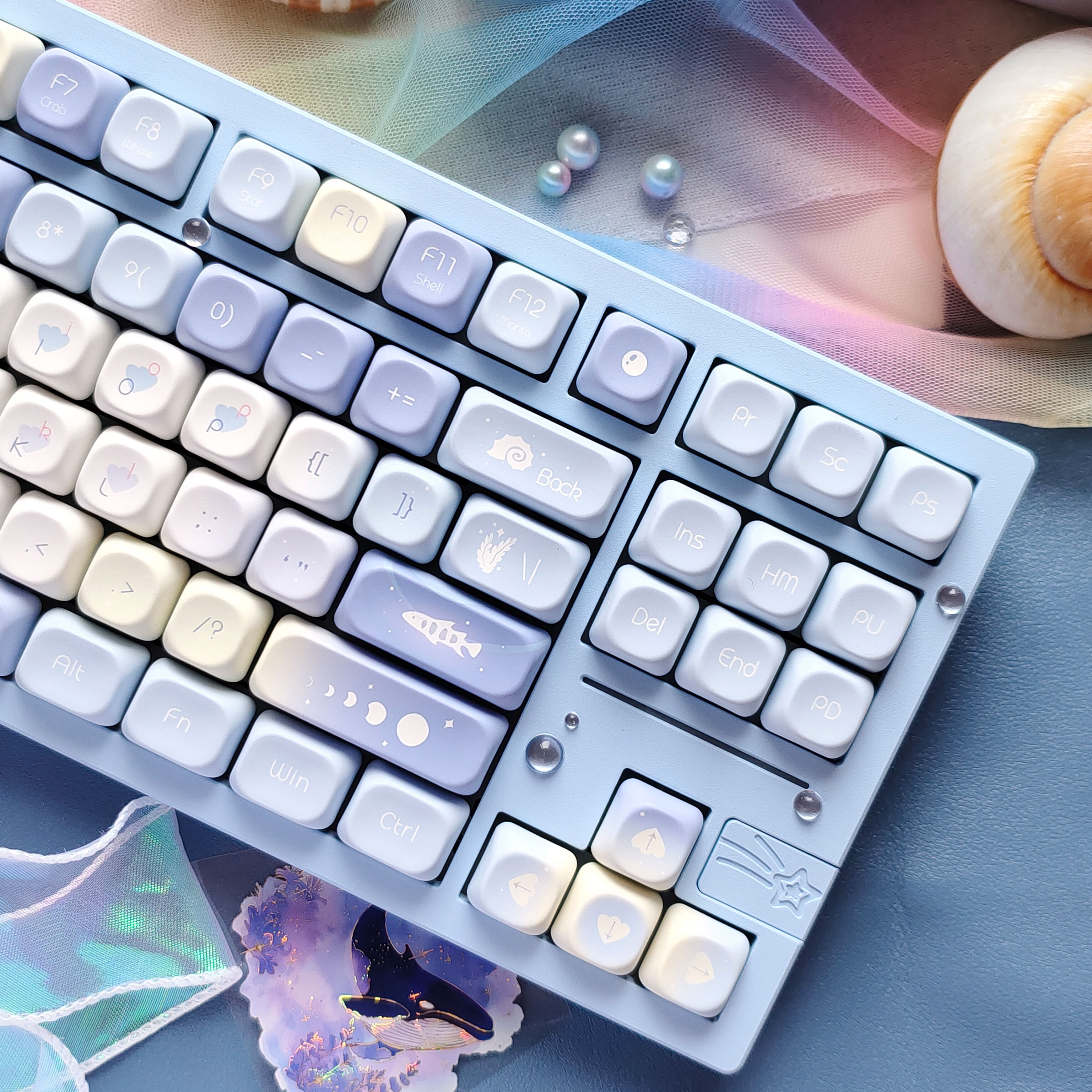 Five Sided Dye Sublimation Key - Keyboard Gaming Blue Switch 评论和价格