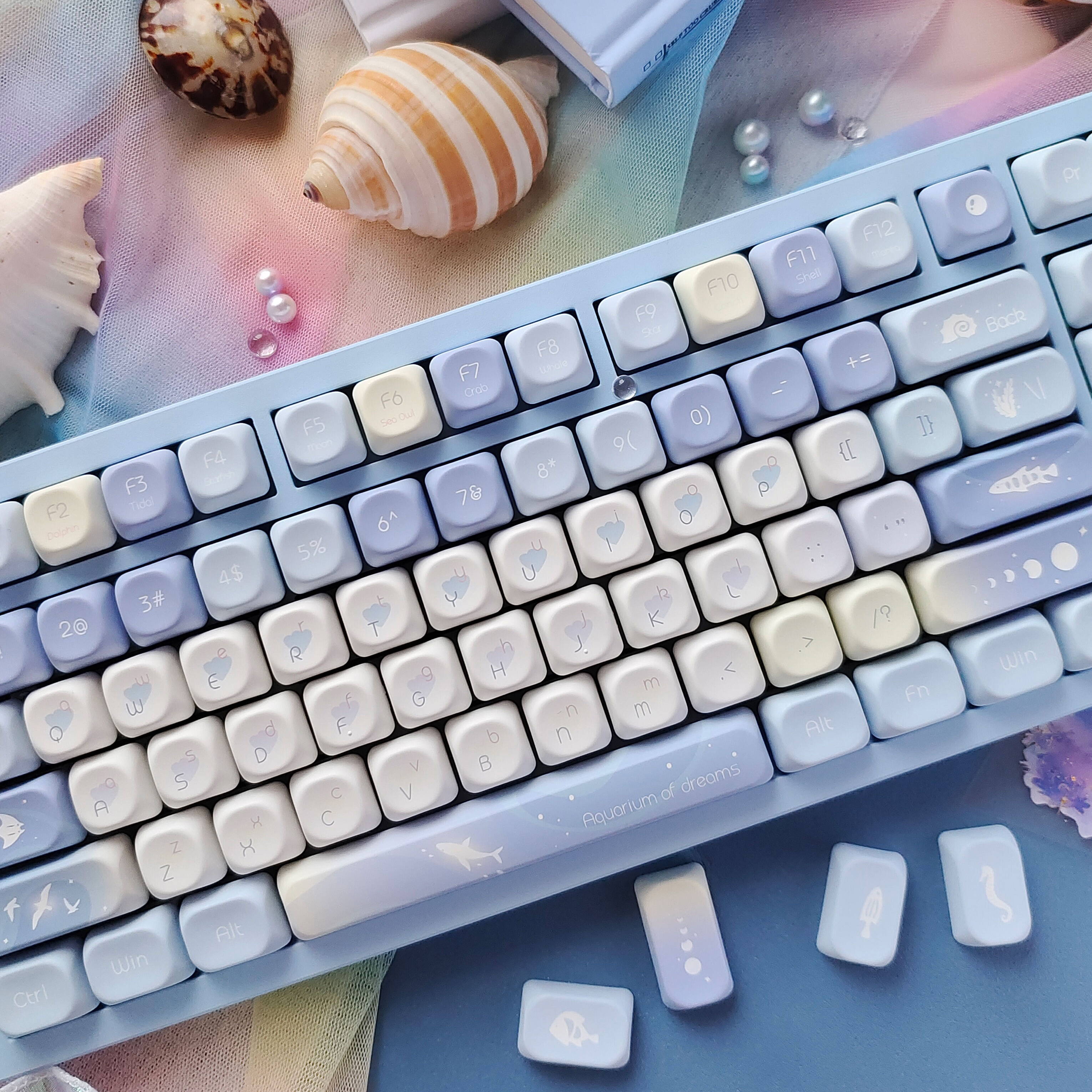Five Sided Dye Sublimation Key - Keyboard Gaming Blue Switch 评论和价格