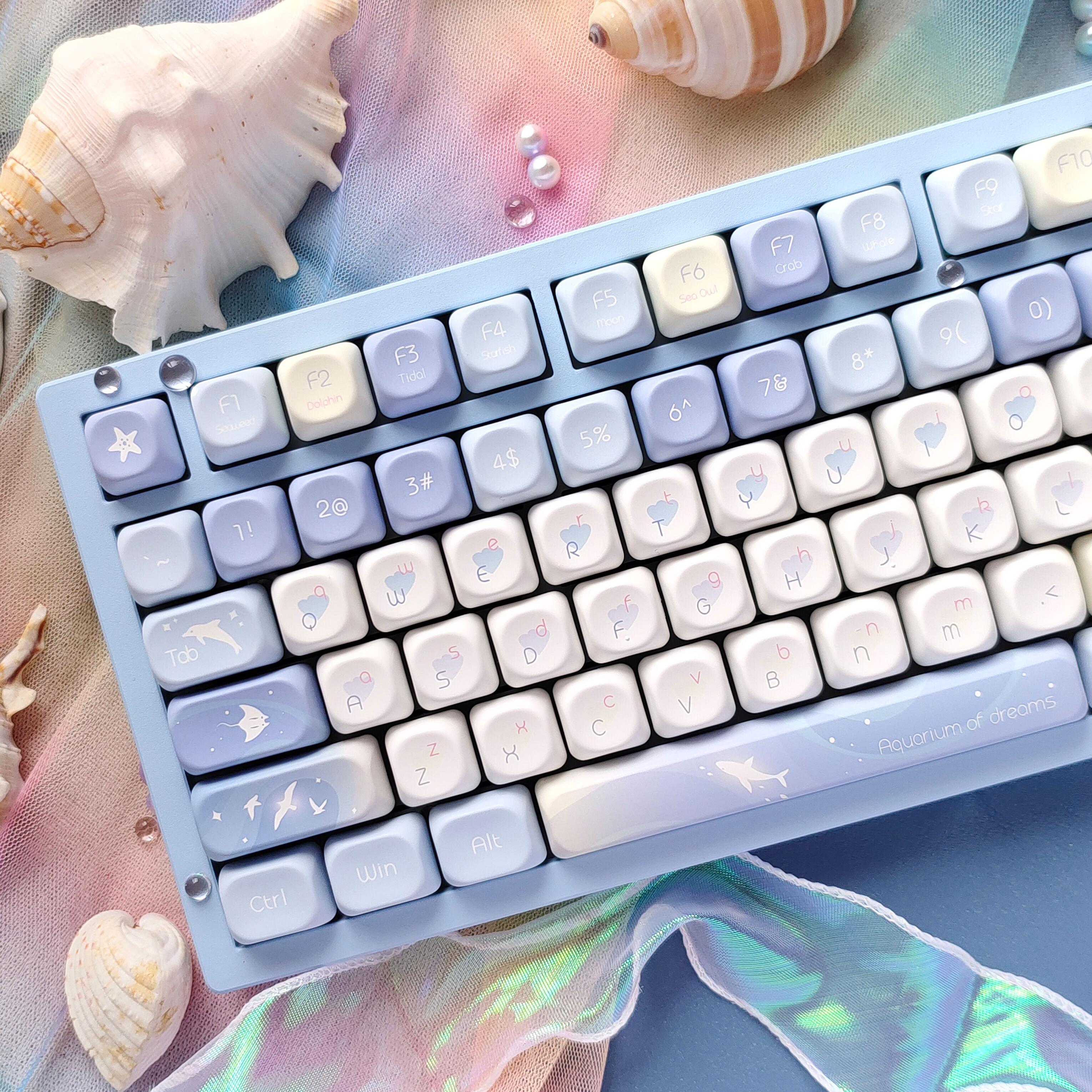Five Sided Dye Sublimation Key - Keyboard Gaming Blue Switch 评论和价格