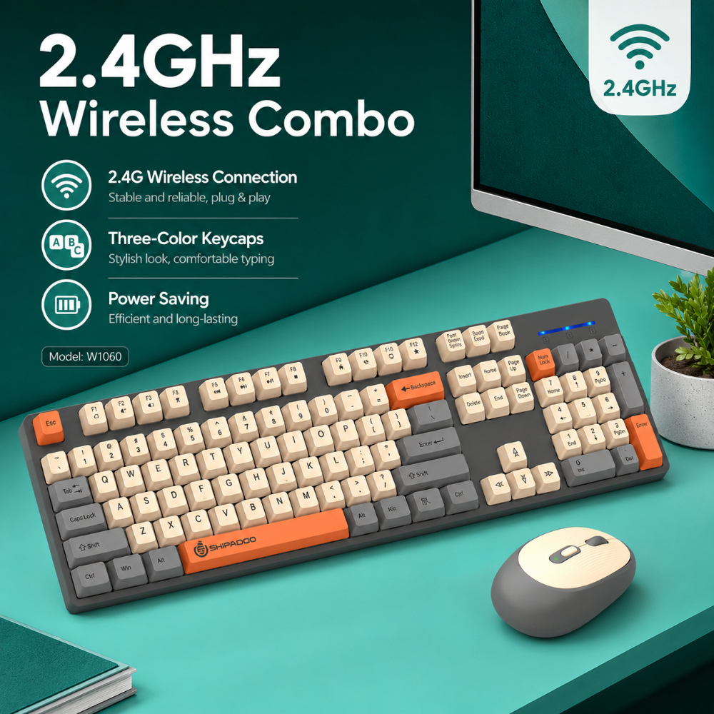 SHIPADOO W1060 2.4G Wireless G - Gaming Keyboard Extension 评论和价格
