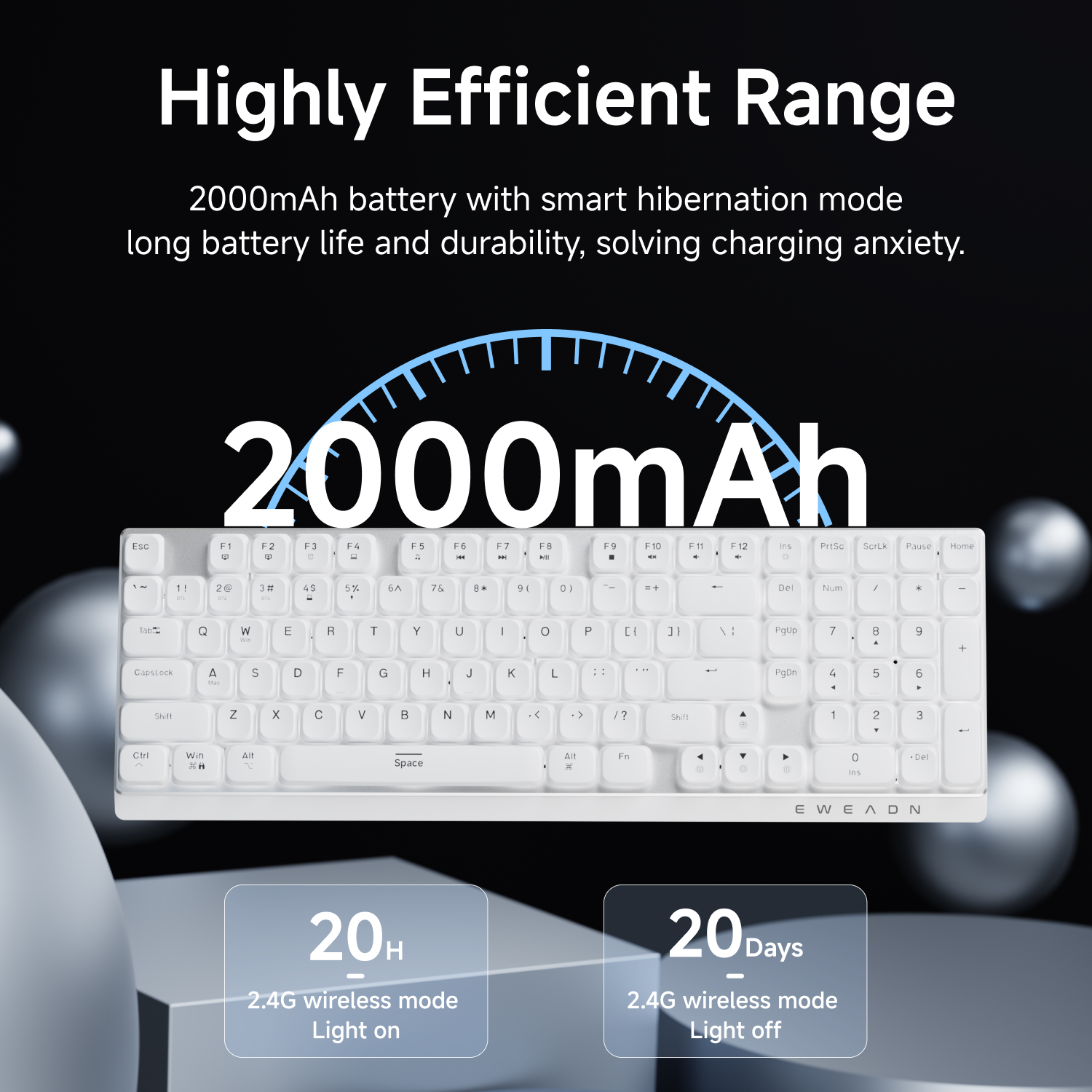 EWEADN Wireless Low-Profile Me - Gaming Keyboard Brand 评论和价格