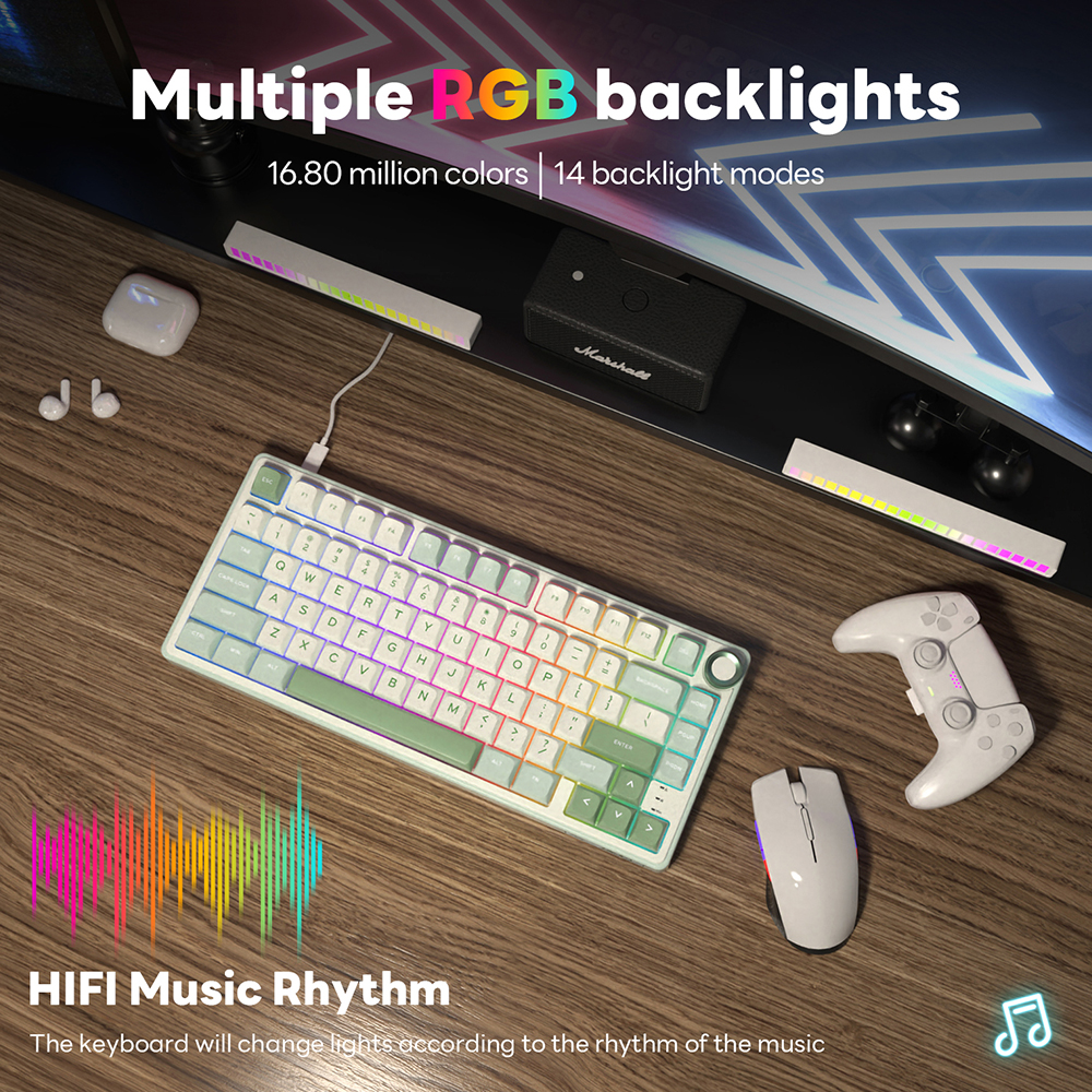 Royal Kludge RK R75 Brazilian  - Gaming Keyboard Brand 评论和价格
