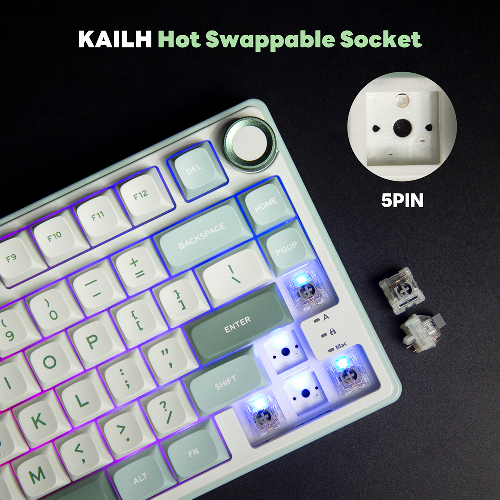 Royal Kludge RK R75 Brazilian  - Gaming Keyboard Brand 评论和价格
