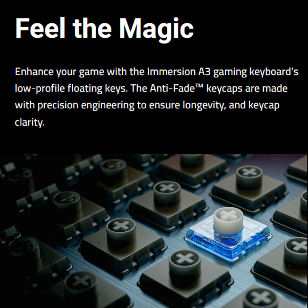 HEXGEARS A3 Mechanical Keyboar - Keyboard Gaming Blue Switch 评论和价格