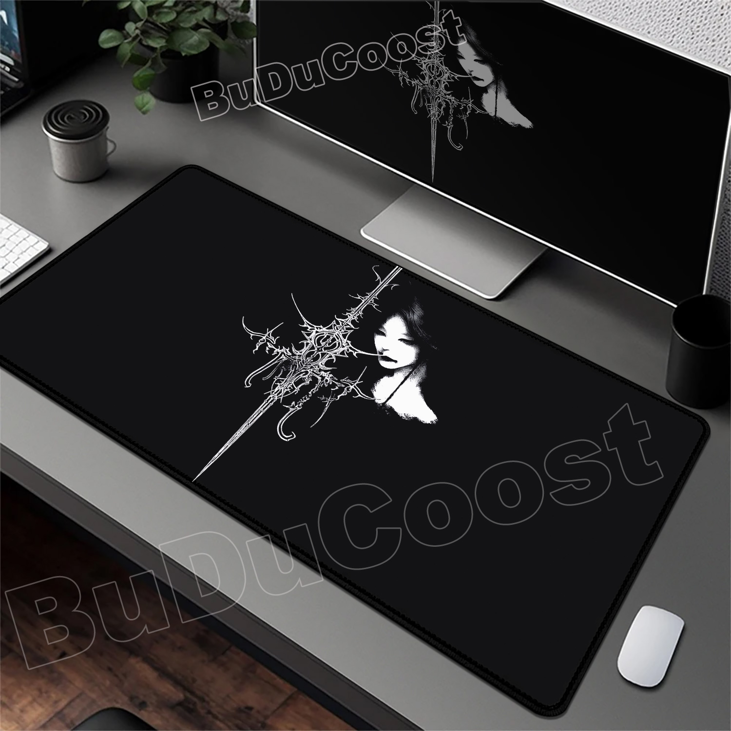 Cool Sword-wielding Girl Desig - Gaming Keyboard Brand 评论和价格