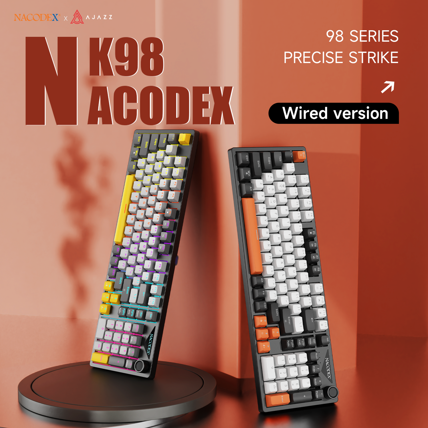 AJAZZ NK98 Wired Gaming Keyboa - Keyboard Gaming Blue Switch 评论和价格