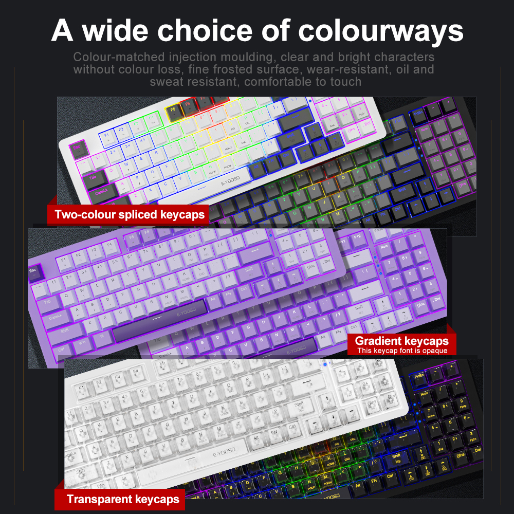 E-YOOSO Z94 USB Mechanical Gam - Keyboard Gaming Blue Switch 评论和价格